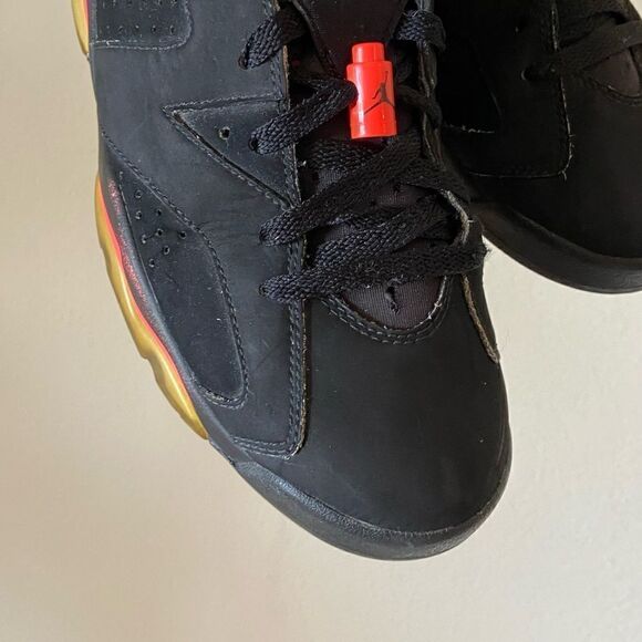 Air Jordan 6 Infer Red Black Sneakers 2000 OG Retro Size 10.5 - Picture 12 of 16